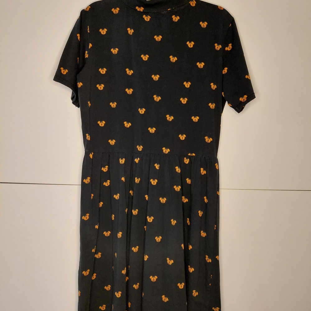 Disney Mickey Mouse Pumpkin Black Midi Dress - Cakeworthy Collab - Picture 2 of 8